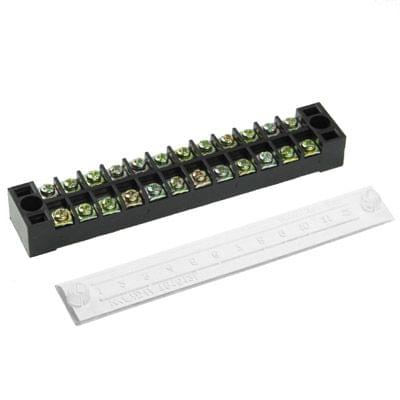 TB-1512 600V 15A Double Row 12 Position Terminal Connector (15A / 12P)