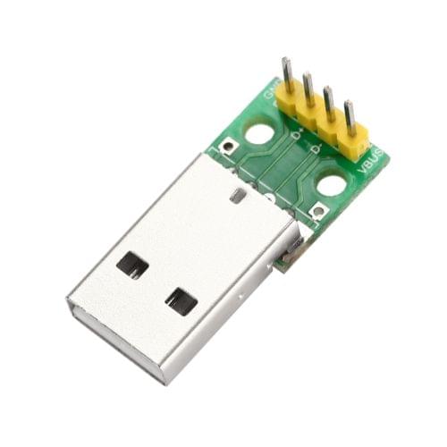 USB Male to 2.54mm DIP 4P Adapter Module for Breadboard