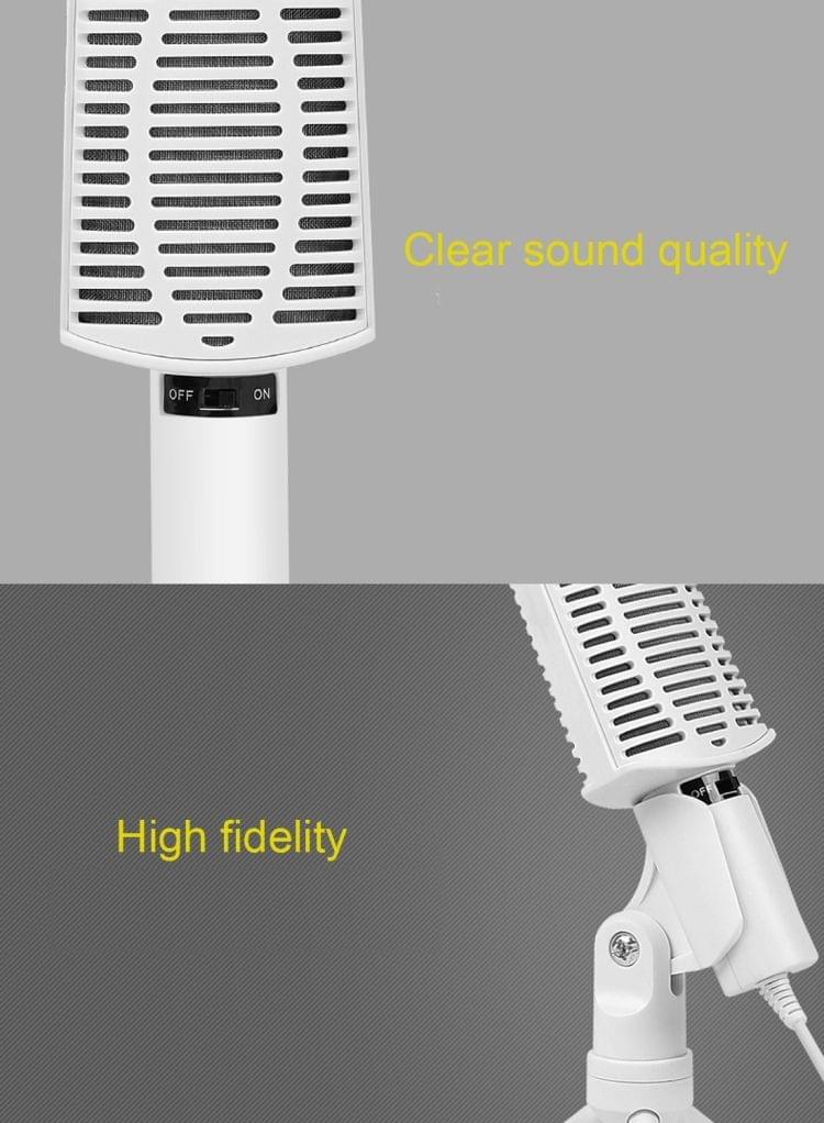 Yanmai SF-940 Professional Condenser Sound Recording Microphone with Tripod Holder, Cable Length: 2.0m