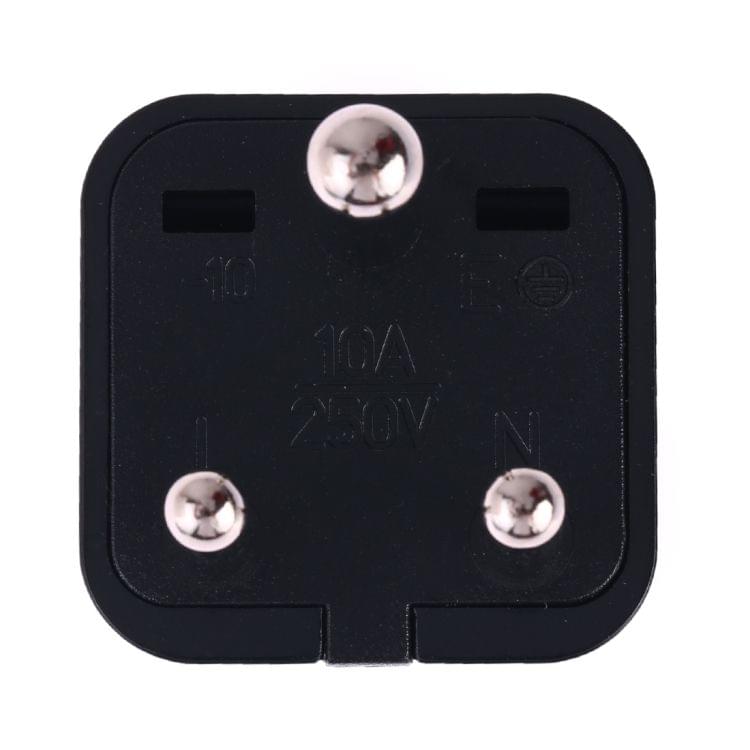 Portable Universal Socket to (Small) South Africa Plug Power Adapter Travel Charger (Black)