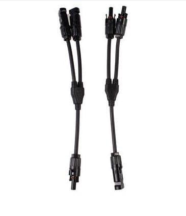 1 Pair MC4 Branch Y Adapter Connectors M/M/F and F/F/M for Solar Panels Cable(mc4)