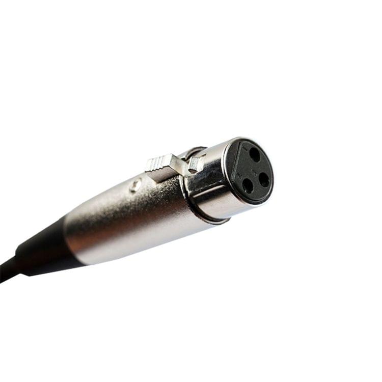 1.8m XLR 3-Pin Female to 1/4 inch (6.35mm) Mono Shielded Microphone Mic Cable