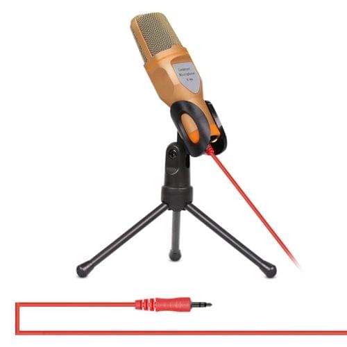Yanmai SF666 Professional Condenser Sound Recording Microphone with Tripod Holder, Cable Length: 1.3m