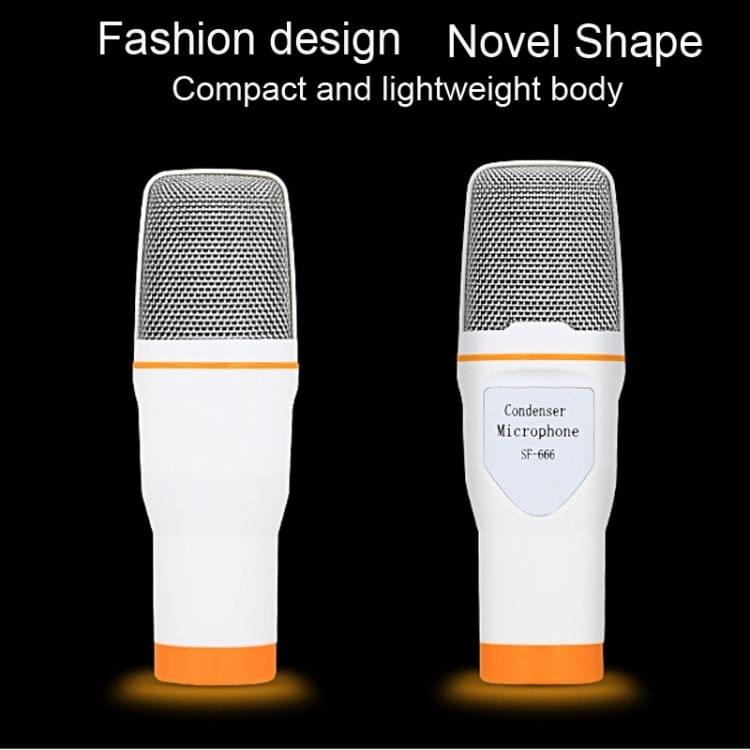 Yanmai SF666 Professional Condenser Sound Recording Microphone with Tripod Holder, Cable Length: 1.3m