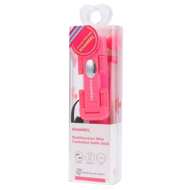 HAWEEL Mini Multifunction Wire Controlled Extendable Selfie Stick Monopod