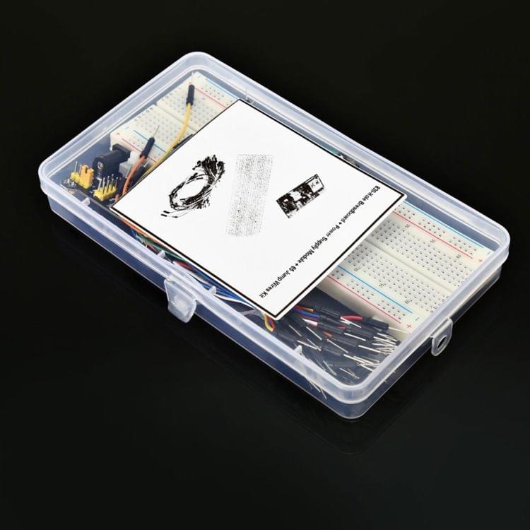 TB - 00013 DIY Kit  830 Hole Breadboard + Power Supply Module + 65 Jump Wires - Colormix