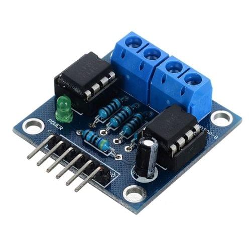 LDTR - B0007 DC Motor Drive Module 4.5 - 6V 2 Chips H-Bridge DIY for Smart Car / Robot - Blue