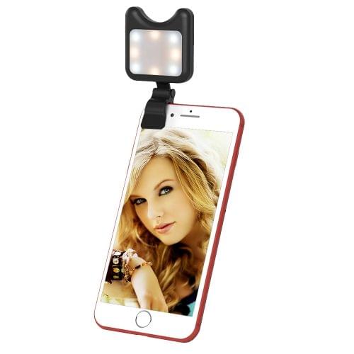 APEXEL APL-FL01 Universal Phone Camera Lens Selfie LED Fill Light with Clip