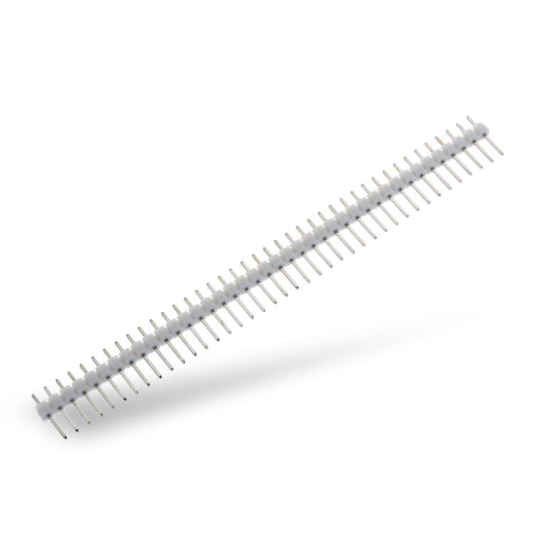 5 PCS 40-pin 2.54mm Breakaway Straight Male PCB Header(White)