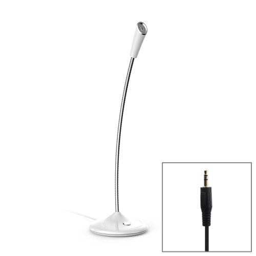 BK Desktop Gooseneck Adjustable 3.5mm Plug Wired Omnidirectional Mic Audio Microphone