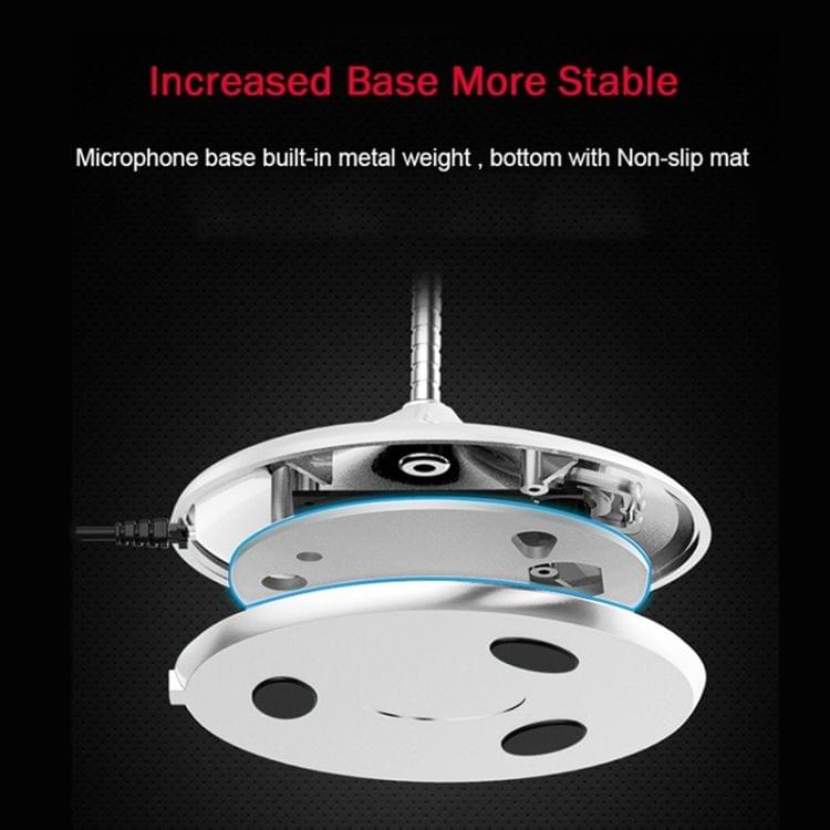 BK Desktop Gooseneck Adjustable 3.5mm Plug Wired Omnidirectional Mic Audio Microphone