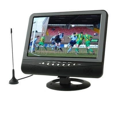 NS701 7.5 inch TFT LCD Color Analog TV with Wide View Angle, Support SD/MMC Card, USB Flash Disk(Black)