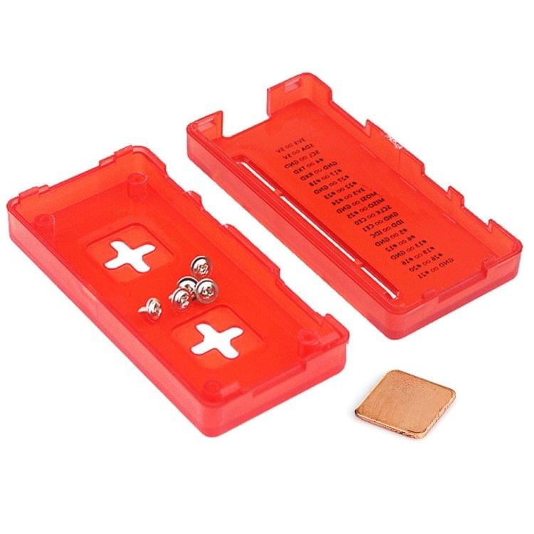 LandaTianrui LDTR-PJ012 ABS Protective Case with Heat Sink for Raspberry Pi Zero W / Zero(Red)
