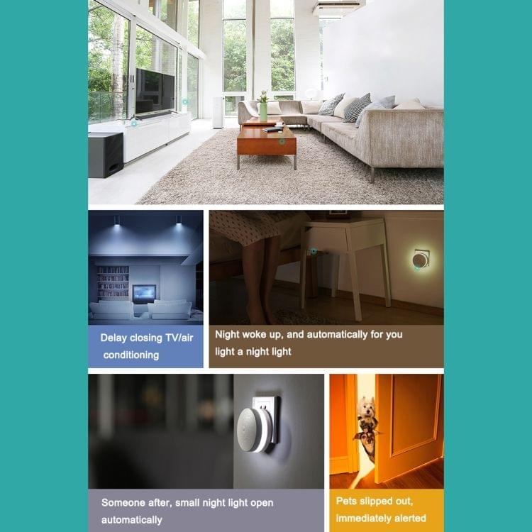 Original Xiaomi Mijia Intelligent Human Body Sensor for Xiaomi Smart Home Suite Devices, Need to Work with Xiaomi Multi-functional Gateway Use (CA1001) (Not Included)(White)