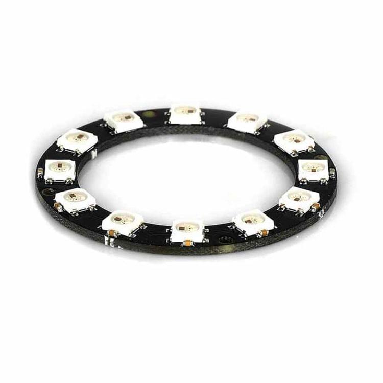LDTR - Y00012 WS2812B 5050 LED Smart RGB Ring 50mm 12 Bit for Arduino -  Black