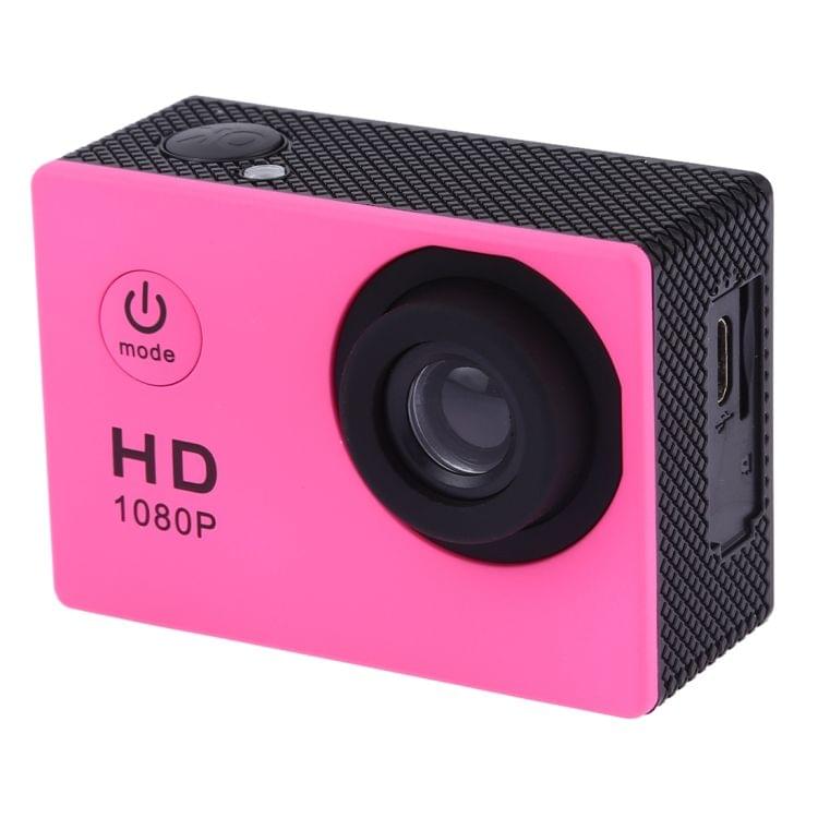 SJ4000 Full HD 1080P 2.0 inch LCD Sports Camcorder DV with Waterproof Case, Generalplus 6624, 30m Depth Waterproof(Magenta)
