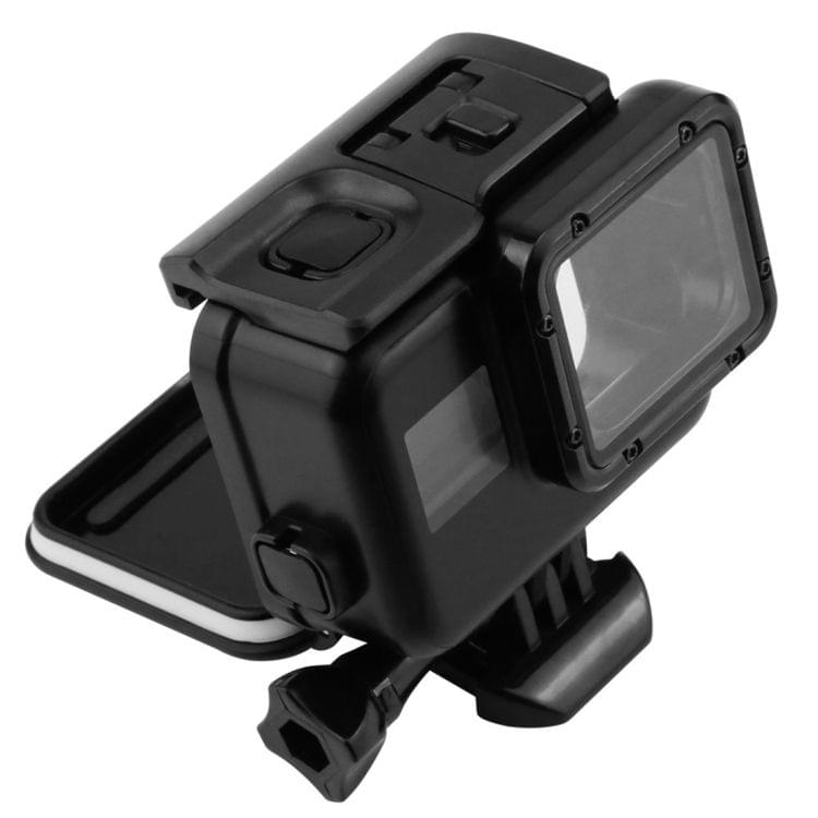 2 in 1 for GoPro HERO5 Touch Screen Back Cover + 45m Waterproof Housing Protective Case(No Need to Disassemble Lens When Installed) with Buckle Basic Mount & Lead Screw(Black)