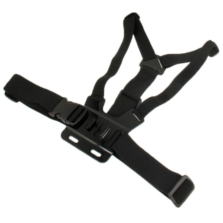 Extreme Sport Front Chest Elastic Belt Shoulder Strap Mount Holder for GoPro  NEW HERO /HERO6   /5 /5 Session /4 Session /4 /3+ /3 /2 /1, Xiaoyi and Other Action Cameras(Black)