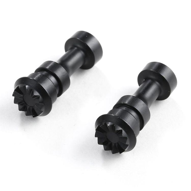 2 PCS CNC Metal Remote Controller Joystick Rocker Thumb Stick for DJI Mavic Air Drone(Black)