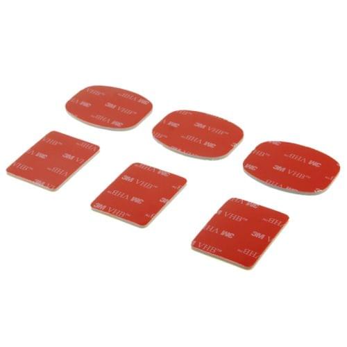ST-14 3 x Pair 3M Adhesive Sheet Set for GoPro HERO6 /5 /5 Session /4 Session /4 /3+ /3 /2 /1, Xiaoyi and Other Action Cameras Helmet Mount(Red)
