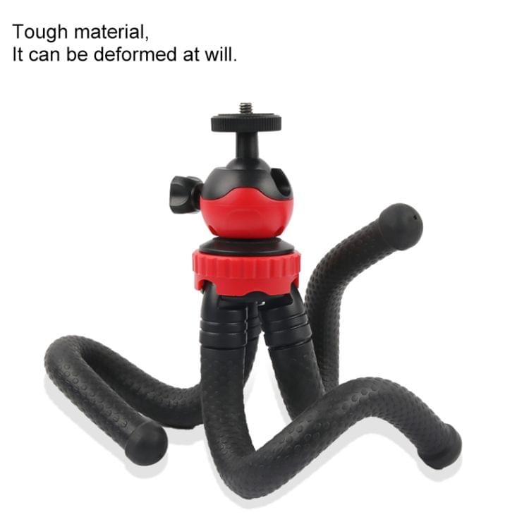 Mini Octopus Flexible Tripod Holder with Phone Clamp for iPhone, Galaxy, Huawei, GoPro, Xiaoyi and Other Action Cameras