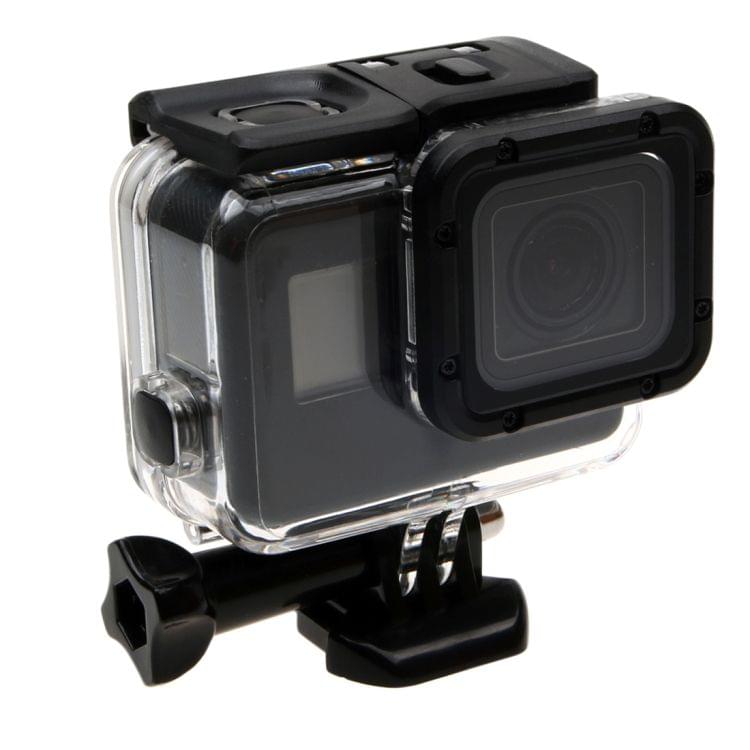 For GoPro  NEW HERO /HERO6   /5  30m Waterproof Housing Protective Case + Hollow Back Cover with Buckle Basic Mount & Screw, No Need to Disassemble Lens(GP413)\t    \t\t        \t
                        \t
    \t\t\t\t    \t\t\t\t ()
