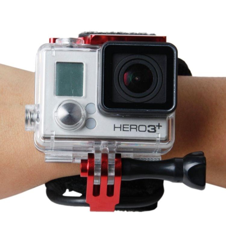 TMC HR177 Wrist Mount Clip Belt for GoPro HERO4 /3+, Belt Length: 31cm, HR177(Red)