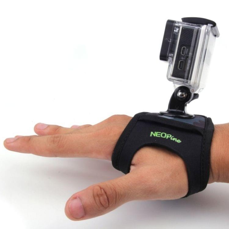 NEOpine GWS-3 Camouflage Glove Type Wrist Strap with Connecter Mount for GoPro HERO4 /3+ /3 /2 /1, Xiaomi Yi Sport Camera(Green)