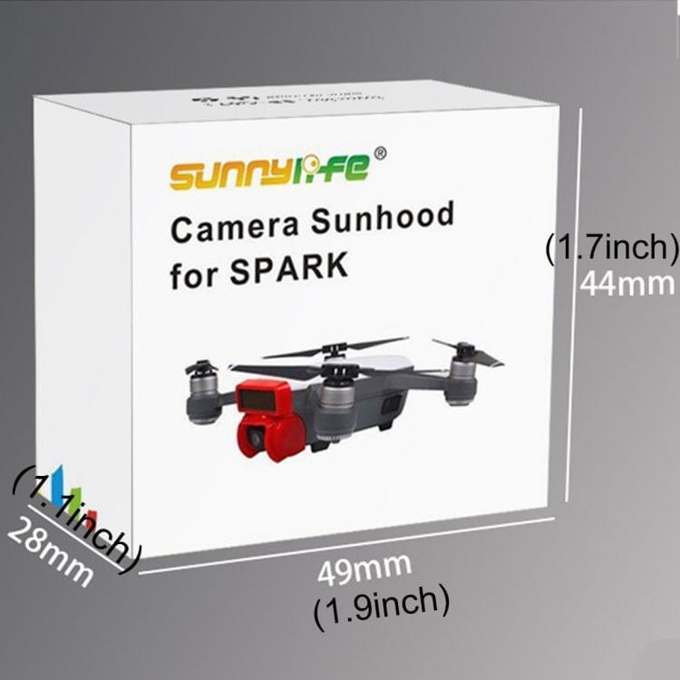 Gimbal Shade Camera Lens Hood Anti Flare Gimbal Protective Cover for DJI Spark(Black)