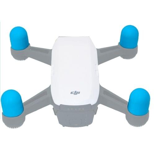4 PCS Silicone Motor Guard Protective Covers for DJI Spark (Blue)