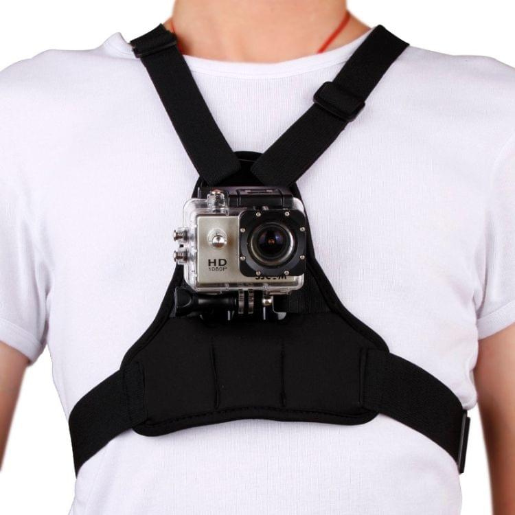 Special Sports Shoulders DV Chest Belt for GoPro  NEW HERO /HERO6   /5 /5 Session /4 Session /4 /3+ /3 /2 /1, Xiaoyi and Other Action Cameras(GP26-D)(Black)