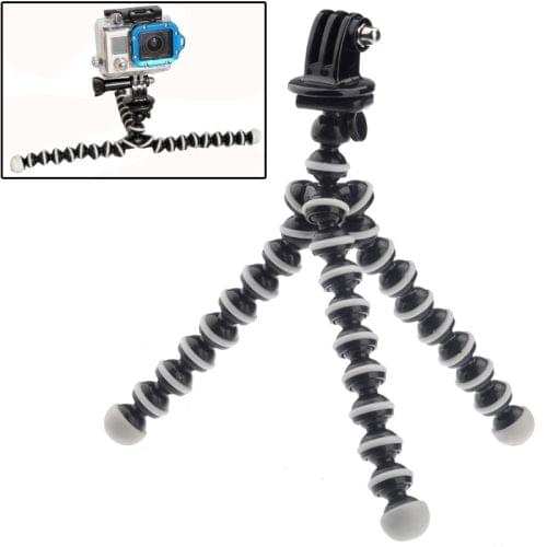 M-MO Mini Octopus Tripod with Tripod Adapter for GoPro  NEW HERO /HERO6   /5 /5 Session /4 Session /4 /3+ /3 /2 /1, Xiaoyi and Other Action Cameras (ST-105)