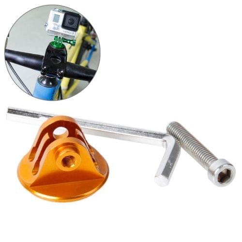 TMC HR93 Bike Head Mount with Screw & Hex Screwdriver for GoPro  NEW HERO /HERO6   /5 /5 Session /4 Session /4 /3+ /3 /2 /1, Xiaoyi and Other Action Cameras(Gold)