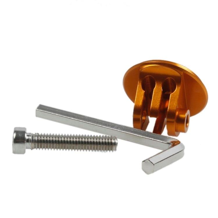TMC HR93 Bike Head Mount with Screw & Hex Screwdriver for GoPro  NEW HERO /HERO6   /5 /5 Session /4 Session /4 /3+ /3 /2 /1, Xiaoyi and Other Action Cameras(Gold)
