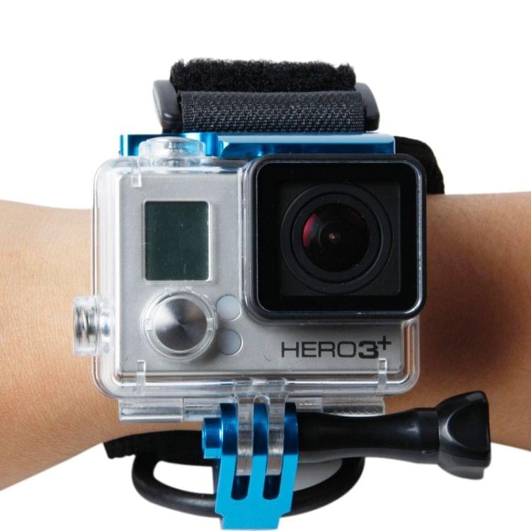 TMC HR177 Wrist Mount Clip Belt for GoPro HERO4 /3+, Belt Length: 31cm, HR177(Blue)