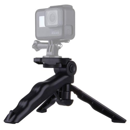 PULUZ Grip Folding Tripod Mount with Adapter & Screws for GoPro HERO6 /5 /4 /3+ /3 /2 /1, SJ4000, Digital Cameras, Load Max: 2kg(Black)
