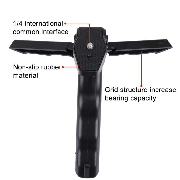 PULUZ Grip Folding Tripod Mount with Adapter & Screws for GoPro HERO6 /5 /4 /3+ /3 /2 /1, SJ4000, Digital Cameras, Load Max: 2kg(Black)