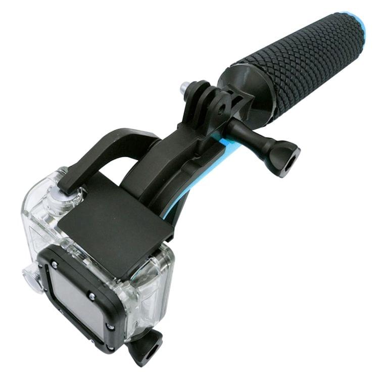 2 in 1 Pistol Trigger Set Floating Hand Grip / Diving Surfing Buoyancy Rods with Adjustable Anti-lost Hand Strap + Camera Trigger for GoPro HERO 4 / 3+ / 3(Blue)