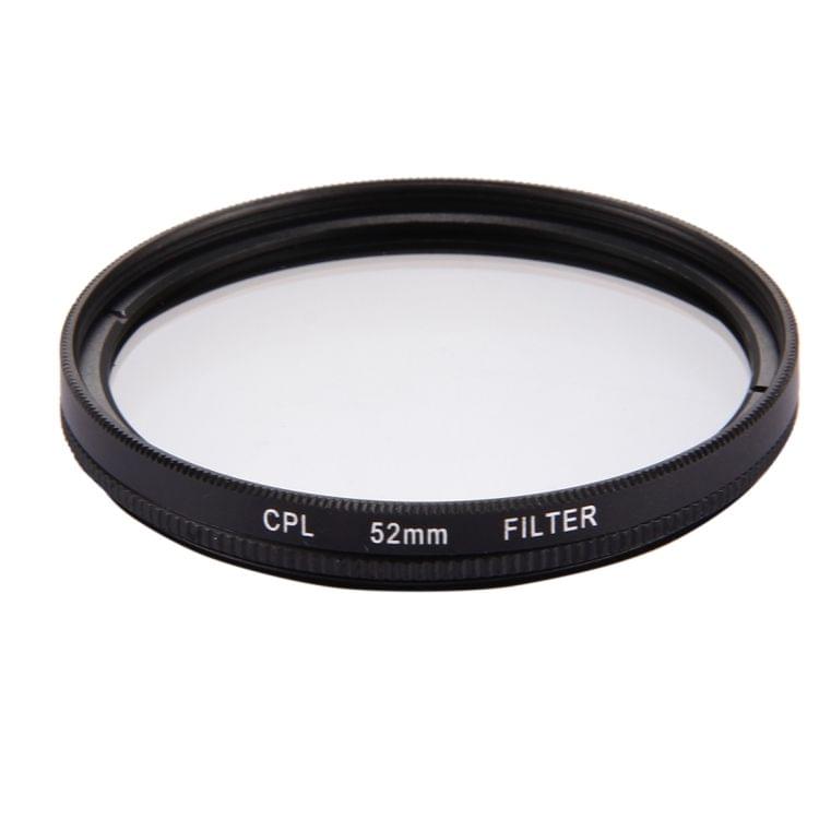 52mm 3 in 1 Round Circle CPL Lens Filter with Cap for GoPro HERO7 Black/6 /5