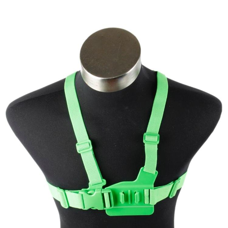 TMC HR47 Chest Belt for GoPro  NEW HERO /HERO6   /5 /5 Session /4 Session /4 /3+ /3 /2 /1, Xiaoyi and Other Action Cameras(Green)