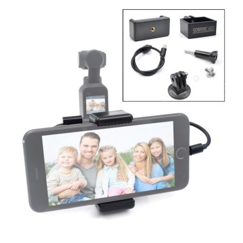 STARTRC ABS Handheld Mobile Phone Clip Holder Expansion Accessories with 8 Pin Data Cable for DJI OSMO Pocket