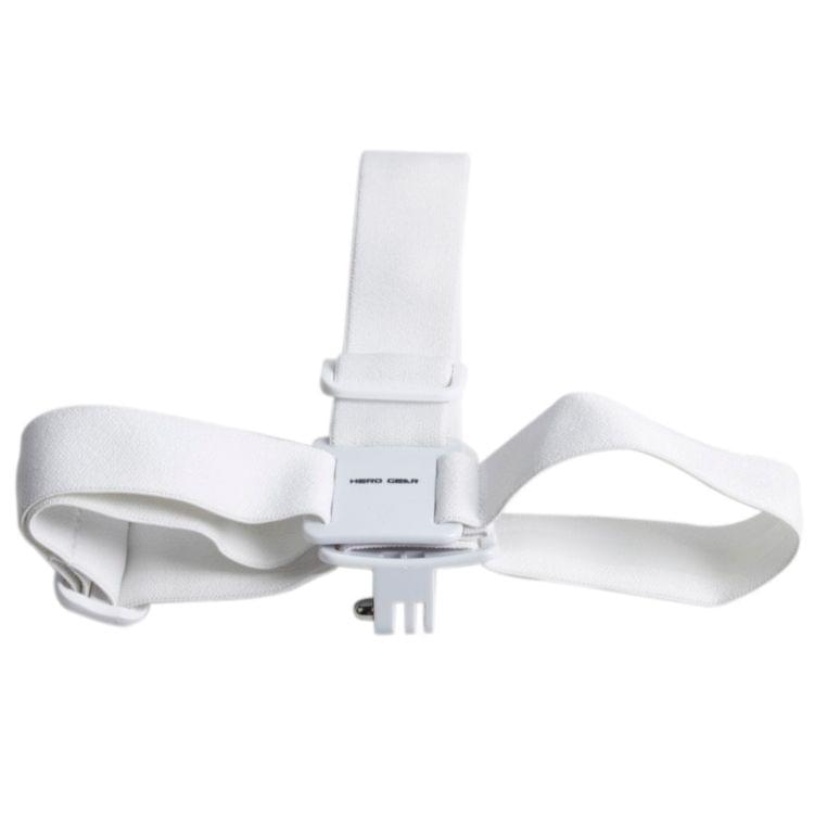 ST-24 Anti-skid Adjustable Elastic Head Strap Belt for GoPro Hero 4 / 3+ / 3 / 2 / 1(White)