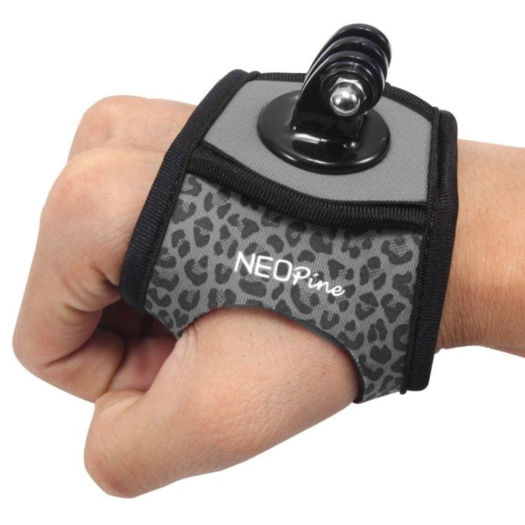 NEOPine Sexy Leopard 360 Degree Rotation Arm Belt / Wrist Strap + Connecter Mount for GoPro HERO4 /3+ /3 /2 /1 & Xiaomi Yi Sport Camera(Grey)
