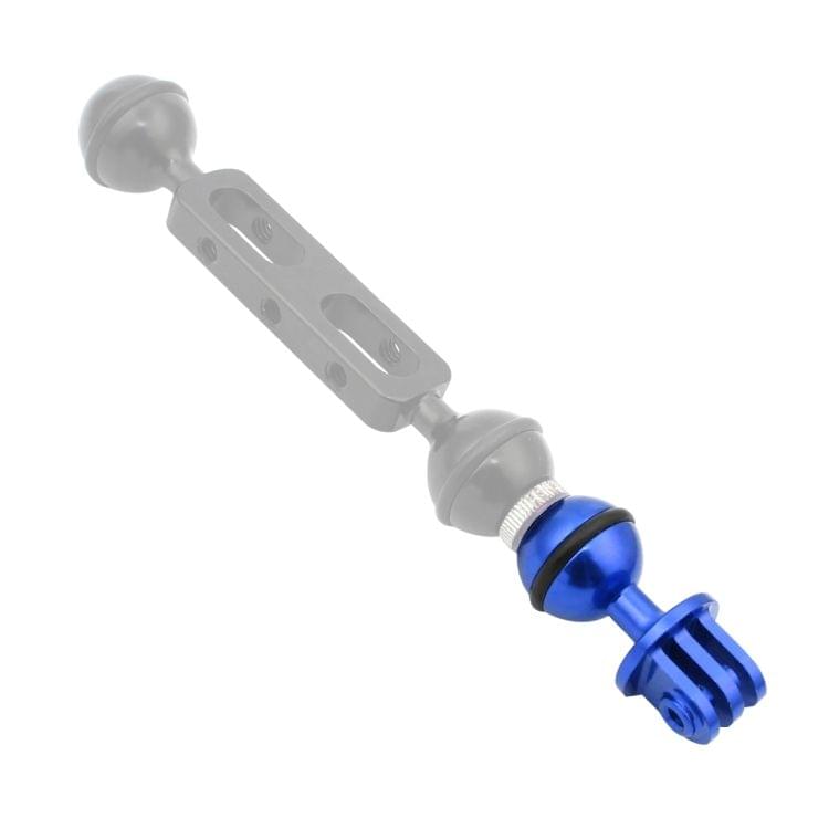PULUZ  CNC Aluminum Ball Head Adapter Mount for DJI Osmo Action, GoPro HERO7 /6 /5 /5 Session /4 Session /4 /3+ /3 /2 /1, Xiaoyi and Other Action Cameras, Diameter: 2.5cm(Blue)