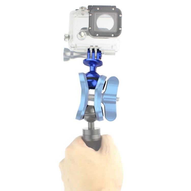 PULUZ  CNC Aluminum Ball Head Adapter Mount for DJI Osmo Action, GoPro HERO7 /6 /5 /5 Session /4 Session /4 /3+ /3 /2 /1, Xiaoyi and Other Action Cameras, Diameter: 2.5cm(Blue)