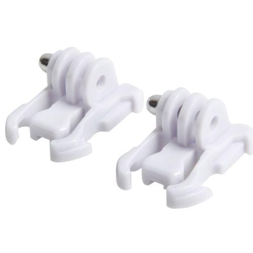 2 PCS TMC HR71 Quick Release Surface Buckle for GoPro HERO6 /5 /5 Session /4 Session /4 /3+ /3 /2 /1, Xiaoyi and Other Action Cameras(White)