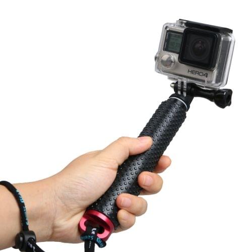 Handheld Extendable Pole Monopod with Screw for GoPro HERO5 Session /5 /4 Session /4 /3+ /3 /2 /1, Xiaoyi Sport Cameras, Max Length: 49cm(Red)