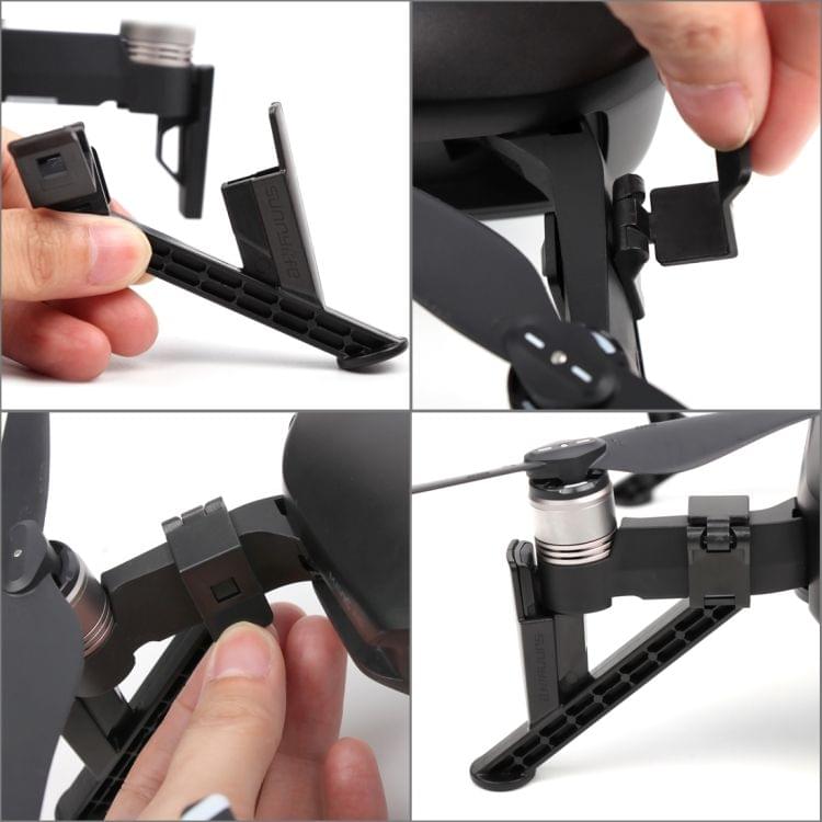 Height Extender Damping Landing Leg Bracket Protector for DJI Mavic Air (Black)