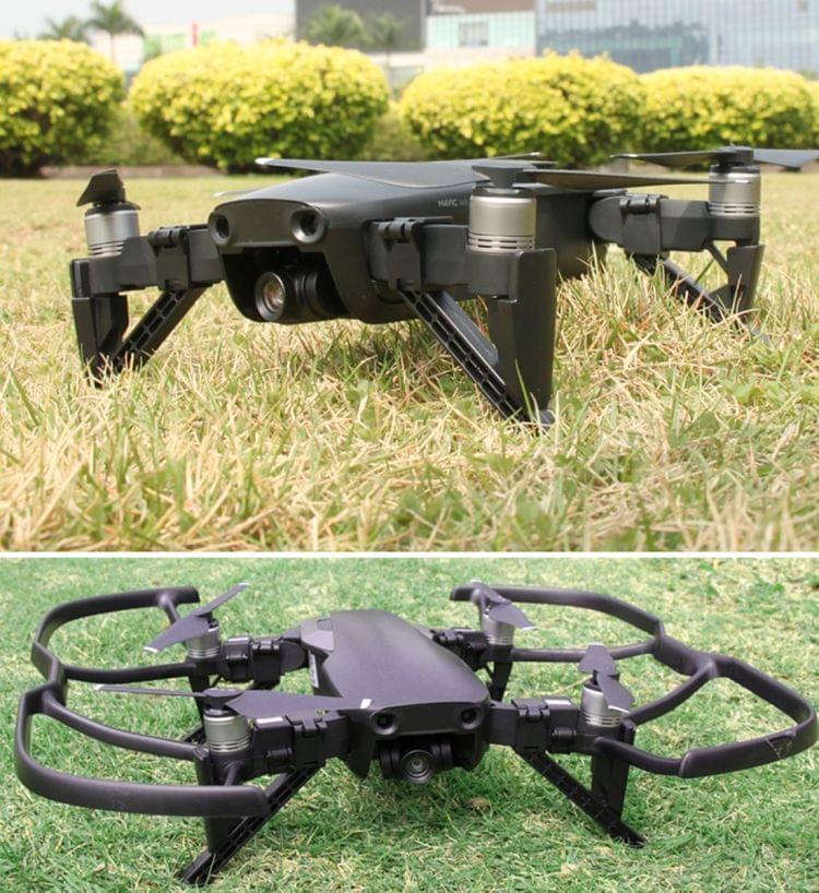 Height Extender Damping Landing Leg Bracket Protector for DJI Mavic Air (Black)