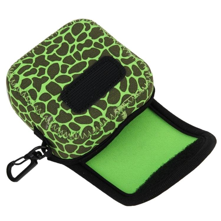 NEOPine GN-5 Leopard Texture GoPro Accessories Waterproof Housing Neoprene Inner Protective Bag Camera Pouch for GoPro HERO5/ 4 /3+ /3 /2 /1(Green)